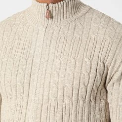 Vente flash 🔥 Gilet Zippé 6855 Beige de Classic Series ✨ -HautStyle Boutique classic series 342238 6855 BEIGE 20221020T135119 02