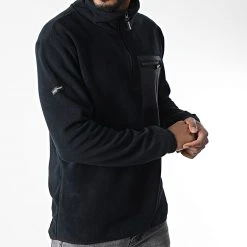 Coupon ❤️ Sweat Polaire Col Zippé DP-10022-005 Noir de Classic Series ⭐ -HautStyle Boutique classic series 342296 DP 10022 005 435 20221021T152709 03