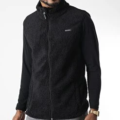 Nouveau ✔️ Veste Zippée Sans Manches DP-10022-007 Noir de Classic Series 🌟