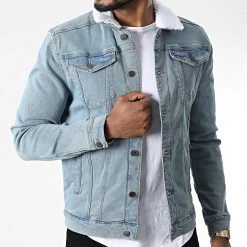 De gros ⌛ Veste Jean Col Mouton Kash Teddy DP3010 Bleu Denim de Classic Series 😉 -HautStyle Boutique classic series 342306 DP3010 044 20221021T151423 03