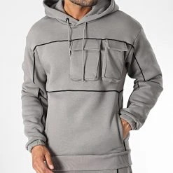 De gros ⭐ Ensemble De Survetement 1108 Gris Anthracite de Classic Series 🤩 -HautStyle Boutique classic series 342463 GK 1108T ACIK GRI 20221013T151822 03