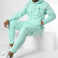 Nouveau ⭐ Ensemble De Survetement 1108 Vert Clair de Classic Series 🧨
