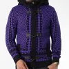 Meilleure affaire 😉 Gilet Zippé Capuche 3007 Bleu Marine Violet de Classic Series 👏 -HautStyle Boutique classic series 342497 3007 BLEU 20221007T160800 01