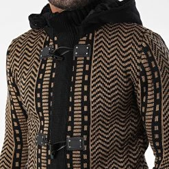 Coupon 🎁 Gilet Zippé Capuche 3007 Noir Camel de Classic Series ❤️ -HautStyle Boutique classic series 342498 3007 CAMEL 20221007T160745 02