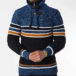 Remise 😍 Pull Col Montant 5013 Bleu Marine Bleu Chiné de Classic Series 🎁 8 Remise 😍 Pull Col Montant 5013 Bleu Marine Bleu Chiné de Classic Series 🎁 -HautStyle Boutique classic series 342528 5013 BLEU 20221007T155159 03