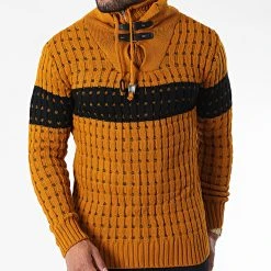 Tout neuf 🧨 Pull Col Montant 5011 Orange de Classic Series ⌛ -HautStyle Boutique classic series 342557 5011 MOUTARDE 20221007T160919 03