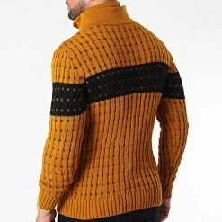 Tout neuf 🧨 Pull Col Montant 5011 Orange de Classic Series ⌛ -HautStyle Boutique classic series 342557 5011 MOUTARDE 20221007T160920 04