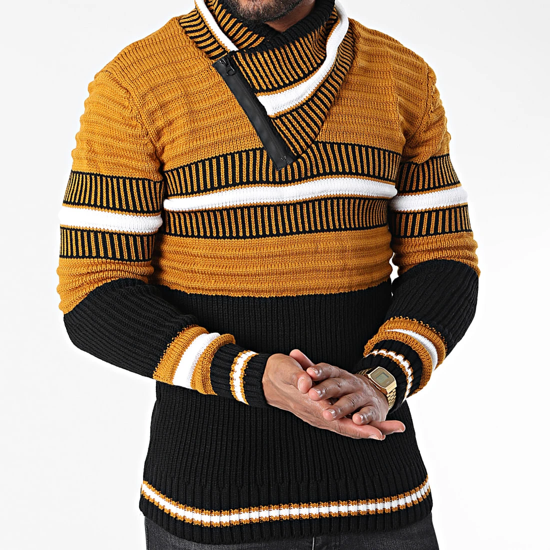 Sortie 🌟 Pull Col Amplified 5007 Noir Orange de Classic Series 😉 3 Sortie 🌟 Pull Col Amplified 5007 Noir Orange de Classic Series 😉