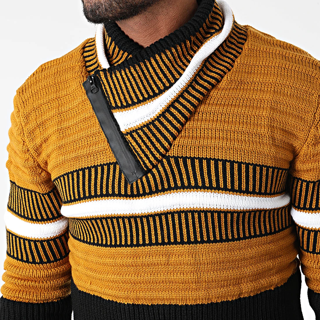 Sortie 🌟 Pull Col Amplified 5007 Noir Orange de Classic Series 😉 4 Sortie 🌟 Pull Col Amplified 5007 Noir Orange de Classic Series 😉 – Image 2