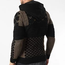 Meilleure vente 😀 Gilet Zippé Capuche 3013 Noir Camel de Classic Series 🔔 -HautStyle Boutique classic series 342562 3013 CAMEL 20221007T155442 04