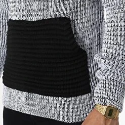 Meilleure vente 🤩 Pull Capuche 5008 Blanc Chiné de Classic Series 😍 -HautStyle Boutique classic series 342594 5008 WHITE 20221007T155213 02