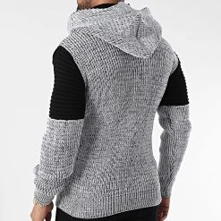 Meilleure vente 🤩 Pull Capuche 5008 Blanc Chiné de Classic Series 😍 -HautStyle Boutique classic series 342594 5008 WHITE 20221007T155215 04