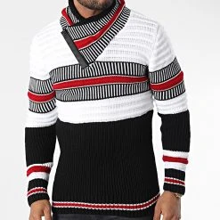 Grosses soldes 🔔 Pull Col Amplified 5007 Noir Blanc Rouge de Classic Series ⭐ 8 Grosses soldes 🔔 Pull Col Amplified 5007 Noir Blanc Rouge de Classic Series ⭐ -HautStyle Boutique classic series 342607 5007 RED 20221007T155424 03