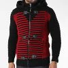 Grosses soldes 🔥 Gilet Zippé Capuche 3005 Noir Rouge de Classic Series 👏 -HautStyle Boutique classic series 342662 3005 RED 20221007T160713 01