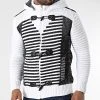 Offres 💯 Gilet Zippé Capuche 3005 Beige Clair Noir de Classic Series ✨ -HautStyle Boutique classic series 342663 3005 WHITE BLACK 20221007T155032 01