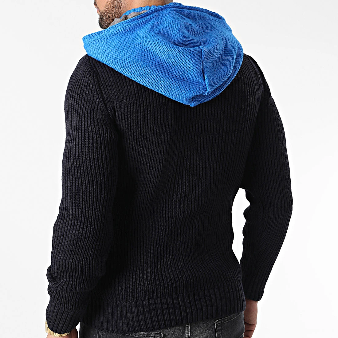 Coupon ✔️ Gilet Zippé Capuche 3012 Bleu Marine Bleu Clair de Classic Series ⭐ 6 Coupon ✔️ Gilet Zippé Capuche 3012 Bleu Marine Bleu Clair de Classic Series ⭐ – Image 4