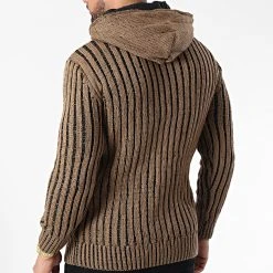 Promo 🎉 Gilet Zippé Capuche 3010 Camel de Classic Series ❤️ -HautStyle Boutique classic series 342667 3010 BROWN 20221007T161048 04