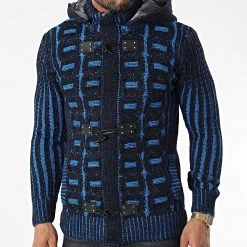 Tout neuf 🧨 Gilet Zippé Capuche 3010 Noir Bleu Clair de Classic Series 👍 -HautStyle Boutique classic series 342673 3010 BLEU 20221007T155319 03