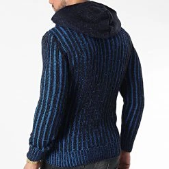 Tout neuf 🧨 Gilet Zippé Capuche 3010 Noir Bleu Clair de Classic Series 👍 -HautStyle Boutique classic series 342673 3010 BLEU 20221007T155320 04