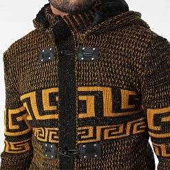 Acheter ⭐ Gilet Zippé Capuche 3014 Noir Orange de Classic Series ✨ -HautStyle Boutique classic series 342675 3014 BLACK YELLOW 20221007T155351 02