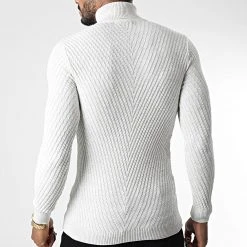 Remise 😍 Pull Col Roulé 1596 Beige Clair Chiné de Classic Series ⭐ -HautStyle Boutique classic series 342757 1596 ECRU MELANGE 20221020T155930 04