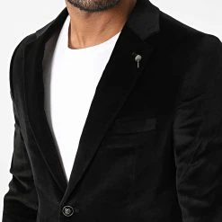 Meilleure affaire 😉 Veste Blazer Velours X-019 Noir de Classic Series 🎁 -HautStyle Boutique classic series 343289 X 019 BLACK 20221014T153005 02
