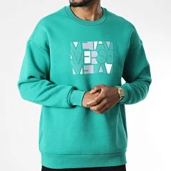 Meilleure vente 🔔 Sweat Crewneck 9901 Vert de Classic Series ✨ -HautStyle Boutique classic series 344434 9901 053 20221020T155613 03