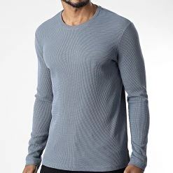 Promo 👏 Tee Shirt Manches Longues 7900 Gris de Classic Series ✨