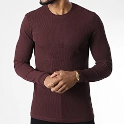 Vente flash ⭐ Tee 💯 Shirt Manches Longues 7900 Bordeaux de Classic Series 🥰 -HautStyle Boutique classic series 344442 7900 011 20221020T155737 03