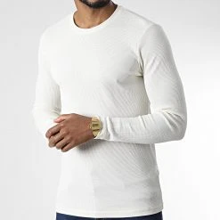 Bon marché ⌛ Tee 👍 Shirt Manches Longues 7900 Beige de Classic Series 💯