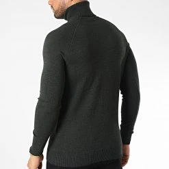 Acheter ✔️ Pull Col Roulé T3873 Vert Foncé de Classic Series ✨ -HautStyle Boutique classic series 344530 T3873 HAKI 20221020T143624 04