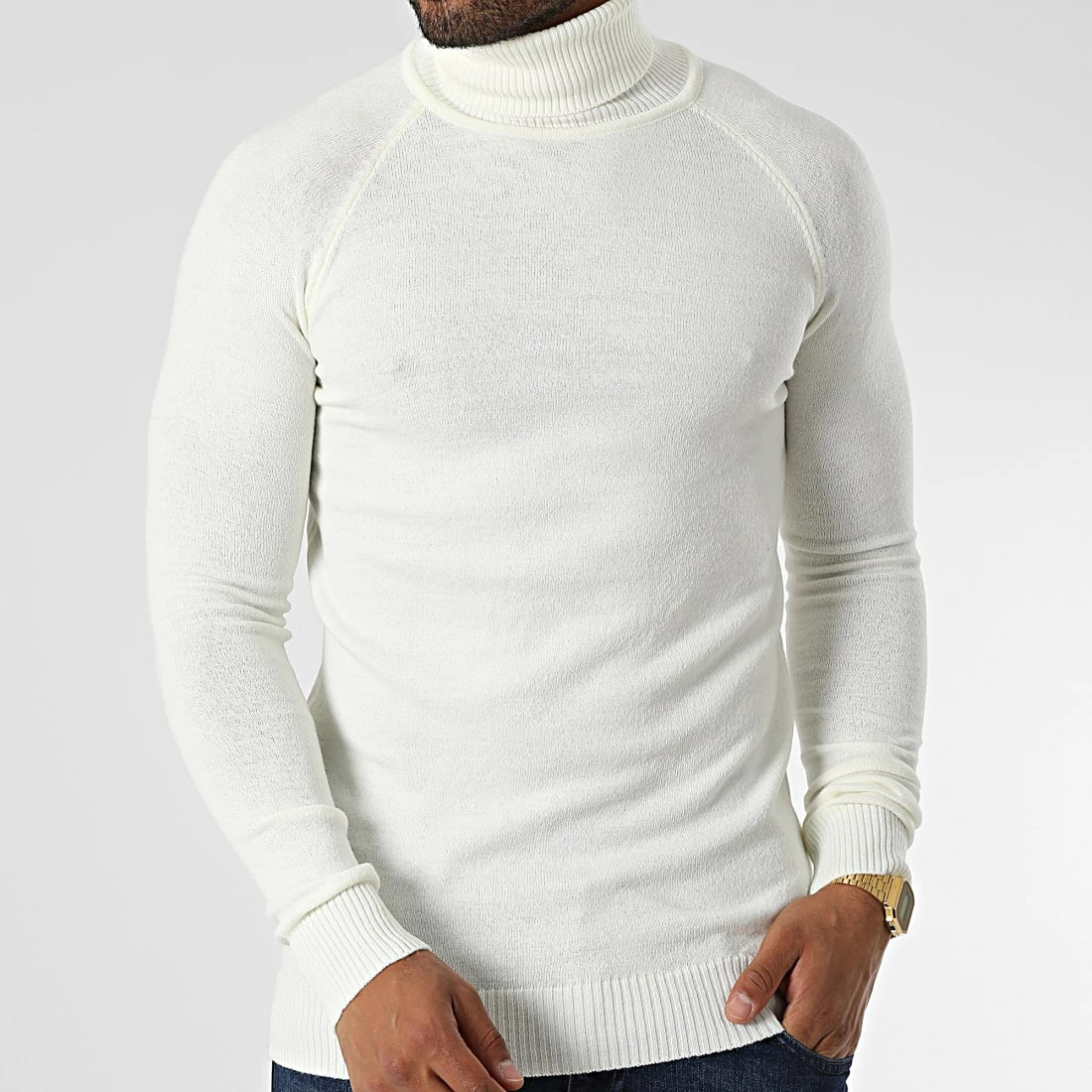 Tout neuf 🎉 Pull Col Roulé T3873 Blanc de Classic Series ❤️ 3 Tout neuf 🎉 Pull Col Roulé T3873 Blanc de Classic Series ❤️