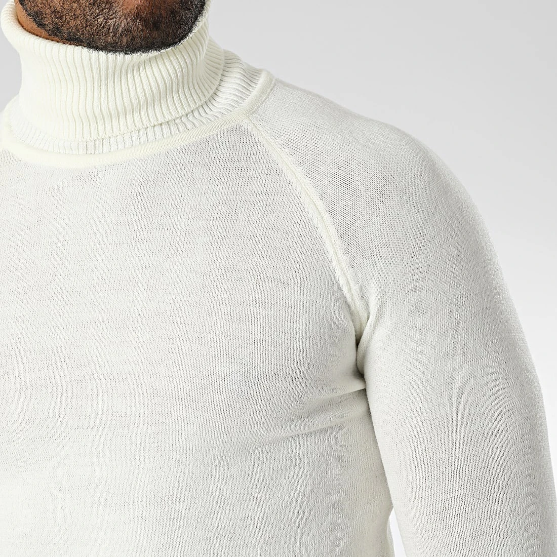 Tout neuf 🎉 Pull Col Roulé T3873 Blanc de Classic Series ❤️ 4 Tout neuf 🎉 Pull Col Roulé T3873 Blanc de Classic Series ❤️ – Image 2