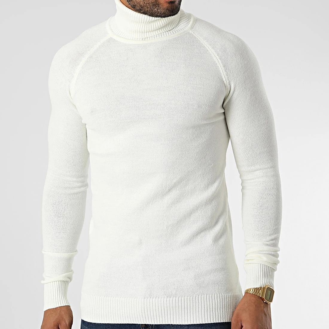 Tout neuf 🎉 Pull Col Roulé T3873 Blanc de Classic Series ❤️ 5 Tout neuf 🎉 Pull Col Roulé T3873 Blanc de Classic Series ❤️ – Image 3