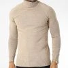 Bon marché ⭐ Pull Col Roulé T3873 Beige Chiné de Classic Series ⌛ -HautStyle Boutique classic series 344535 T3873 BEJ 20221020T143459 01