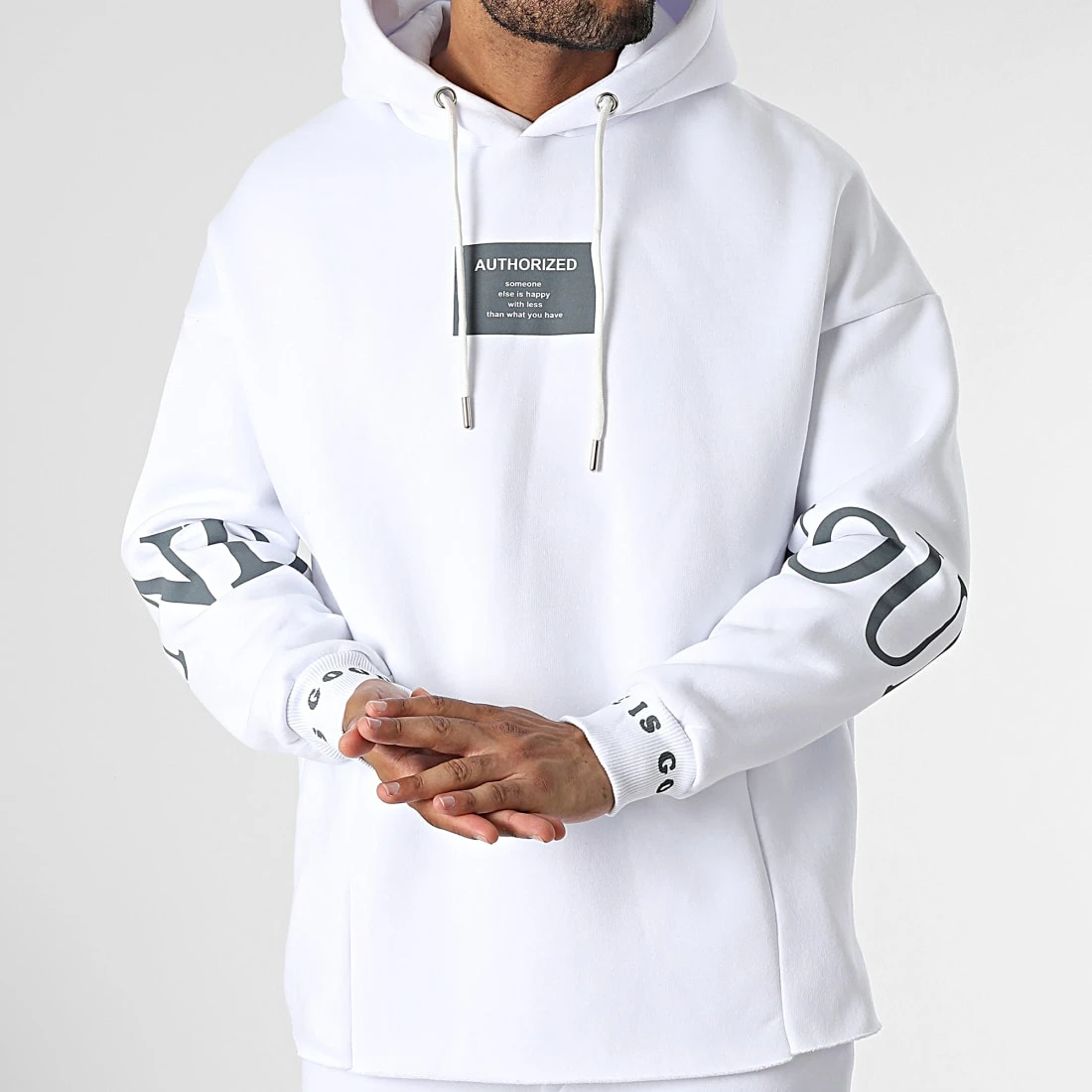 Sortie 🔔 Ensemble De Survetement 22-K014 Blanc de Classic Series ✨ 5 Sortie 🔔 Ensemble De Survetement 22-K014 Blanc de Classic Series ✨ – Image 3