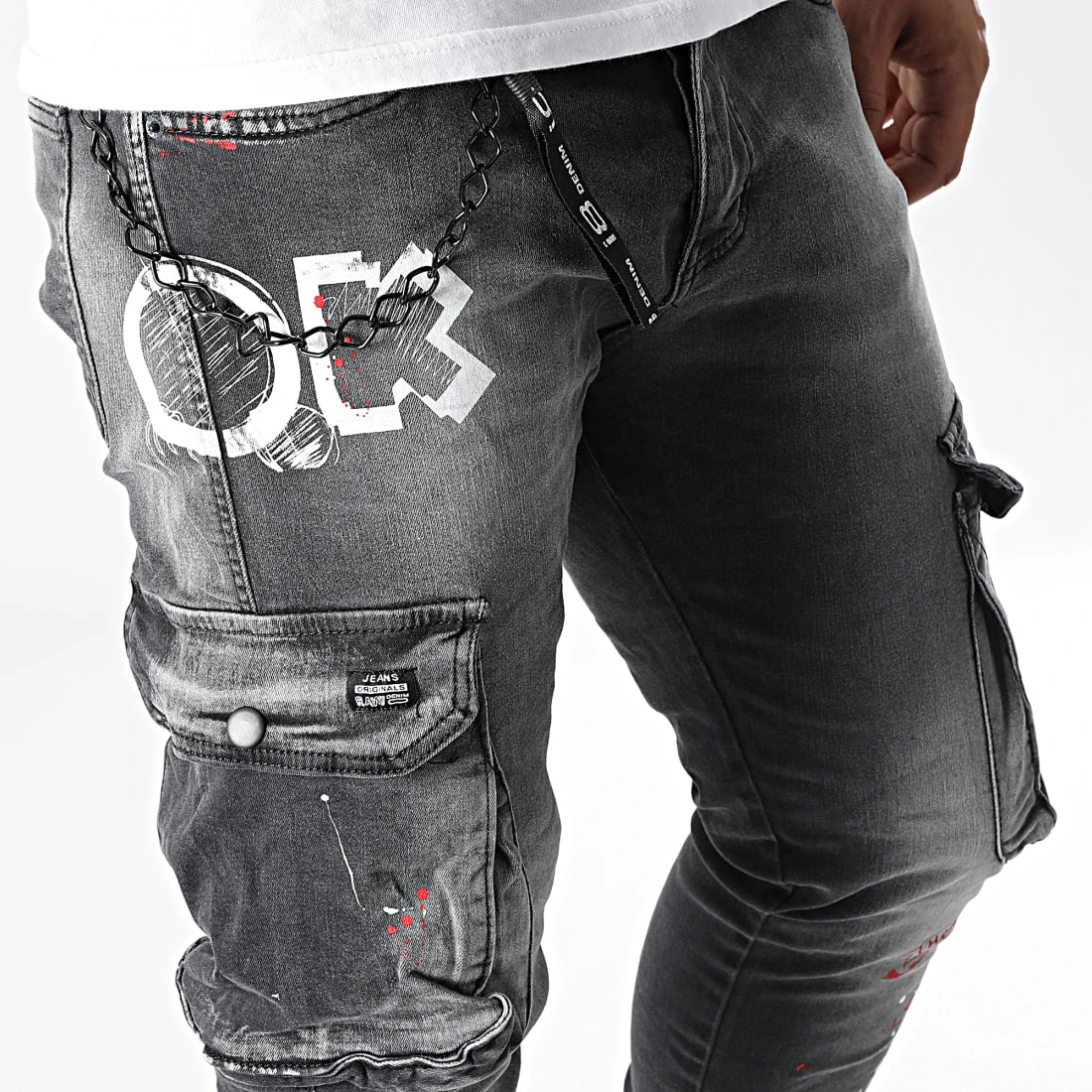 Meilleure vente ✔️ Jean Cargo 15455 Gris Anthracite de Classic Series 🌟 4 Meilleure vente ✔️ Jean Cargo 15455 Gris Anthracite de Classic Series 🌟 – Image 2