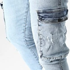 Meilleure affaire 👍 Jean Cargo 15456 Bleu Wash de Classic Series 🛒 -HautStyle Boutique classic series 344556 15456 3 20221024T134907 02