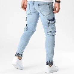 Meilleure affaire 👍 Jean Cargo 15456 Bleu Wash de Classic Series 🛒 -HautStyle Boutique classic series 344556 15456 3 20221024T134910 04