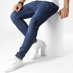 Meilleure affaire 🎉 Jogger Pant DJ2272 Bleu Denim de Classic Series ⌛ -HautStyle Boutique classic series 344558 DJ2272 BLUE 20221021T160111 03
