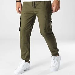 Coupon 🎉 Pantalon Cargo ZA53 Vert Kaki de Classic Series ⭐