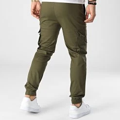 Coupon 🎉 Pantalon Cargo ZA53 Vert Kaki de Classic Series ⭐ -HautStyle Boutique classic series 345055 ZA53 OLIVE 20221031T161325 04