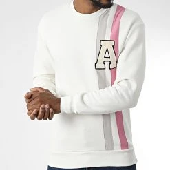 Tout neuf ✔️ Sweat Crewneck GK-1130 Blanc de Classic Series ⌛ -HautStyle Boutique classic series 345395 GK 1130 EKRU 20221031T151930 03