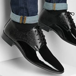 Budget ⌛ Chaussures De Ville 1171 Black Patent de Classic Series 👍