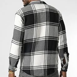 Meilleur prix ⭐ Surchemise A Carreaux 7023 Noir Blanc de Classic Series ✔️ -HautStyle Boutique classic series 345928 7023 WHITE 20221031T141851 04