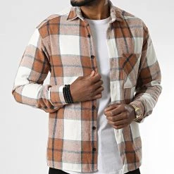 Grosses soldes 🔥 Surchemise A Carreaux 7037 Marron de Classic Series ✨ -HautStyle Boutique classic series 345930 7037 CAMEL 20221031T142035 03