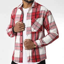 Remise 🧨 Surchemise A Carreaux 7037 Rouge de Classic Series ⭐ -HautStyle Boutique classic series 345965 7037 RED 20221031T142012 03