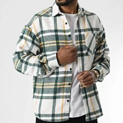 Meilleure vente 😍 Surchemise A Carreaux 7037 Vert de Classic Series ❤️ -HautStyle Boutique classic series 345966 7037 GREEN 20221031T142054 03