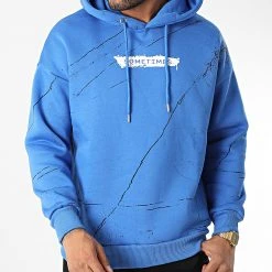 Meilleure vente ⭐ Sweat Capuche 22-K083 Bleu de Classic Series ❤️ -HautStyle Boutique classic series 345998 22 K083 SAKS 20221028T161312 03