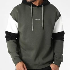 Budget 🔔 Sweat Capuche 8800 Vert Kaki de Classic Series 😉